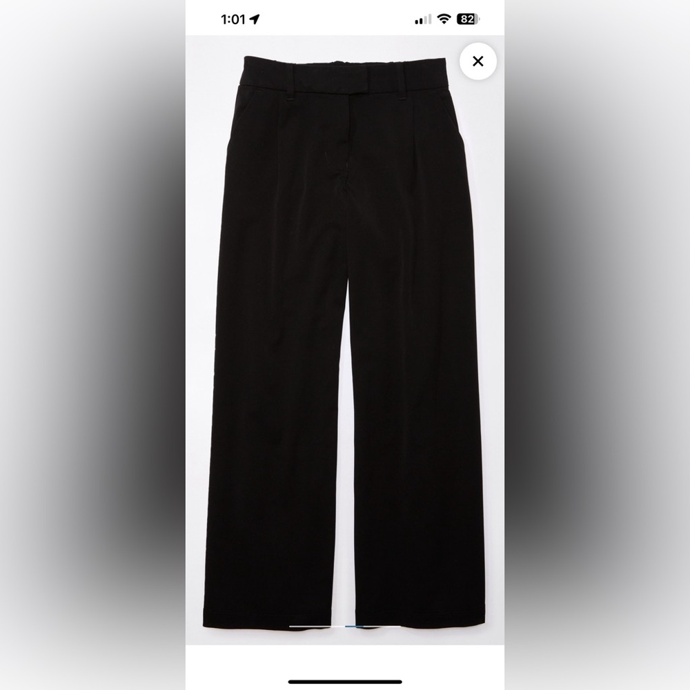 American Eagle curvy stretch wide leg trousers
